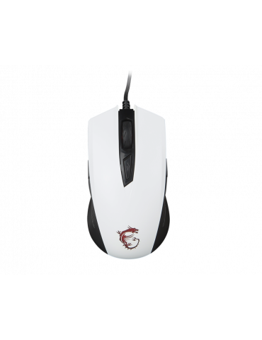Геймърска мишка MSI Clutch GM40, бяла