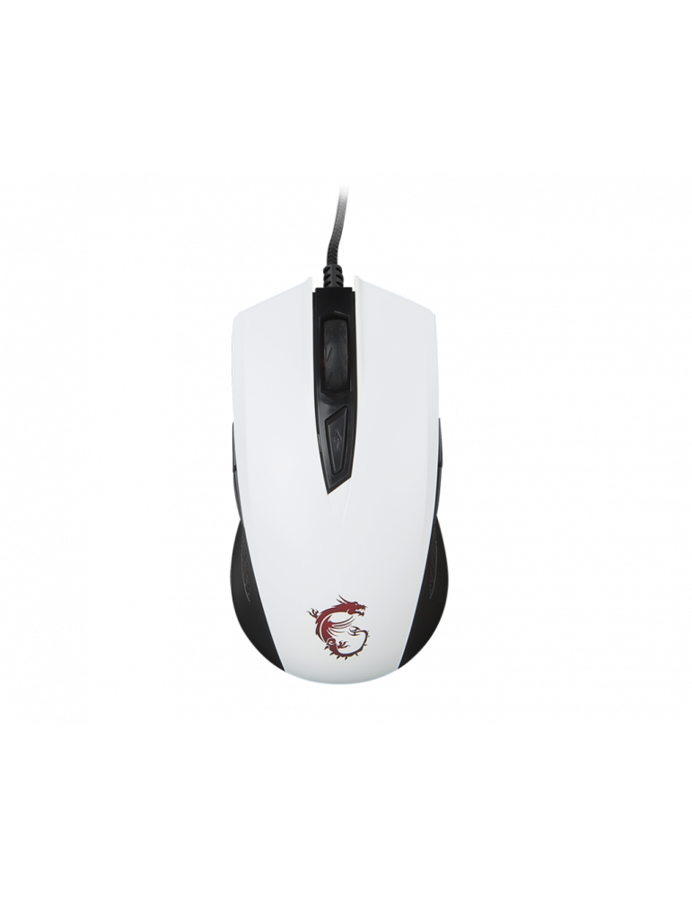 Геймърска мишка MSI Clutch GM40, бяла