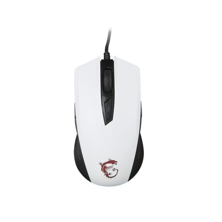 Геймърска мишка MSI Clutch GM40, бяла