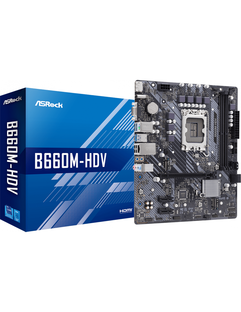 Дънна платка ASRock B660M-HDV, LGA1700