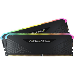 RAM памет Corsair 32GB(2x16GB) DDR4 3200MHz Vengeance RS RGB Black CL16 - CMG32GX4M2E3200C16