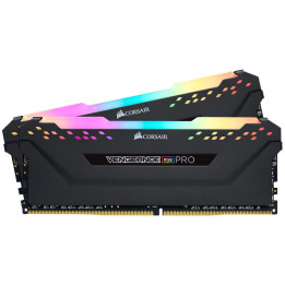 RAM памет Corsair 16GB(2x8GB) DDR4 3600MHz Vengeance PRO RGB Black CL18 AMD Ryzen Optimized - CMW16GX4M2Z3600C18