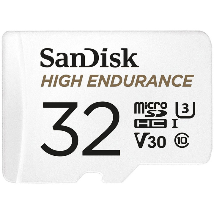 SD карта Sandisk 32GB MAX ENDURANCE microSDHC Card with Adapter - SDSQQVR-032G-GN6IA