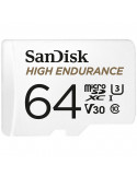 SD карта Sandisk 64GB MAX ENDURANCE microSDHC Card with Adapter - SDSQQVR-064G-GN6IA