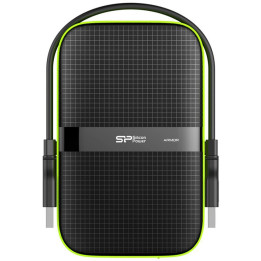 Външен твърд диск Silicon Power 2TB, PHD, Armor A60 Black - SP020TBPHDA60S3K