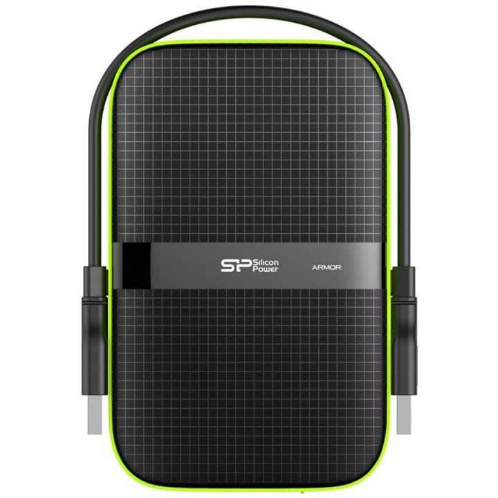 Външен твърд диск Silicon Power 2TB, PHD, Armor A60 Black - SP020TBPHDA60S3K