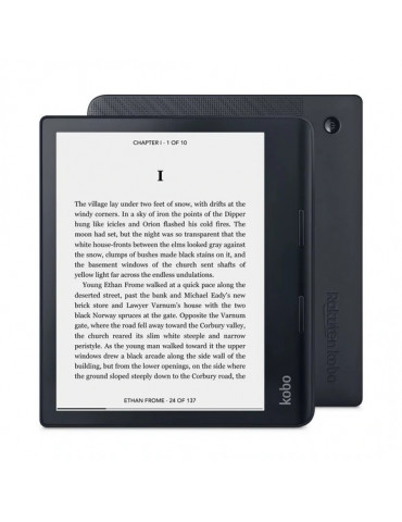 eBook четец Kobo Sage E Ink Flush Touchscreen 8", черен - N778-KU-BK-K-EP