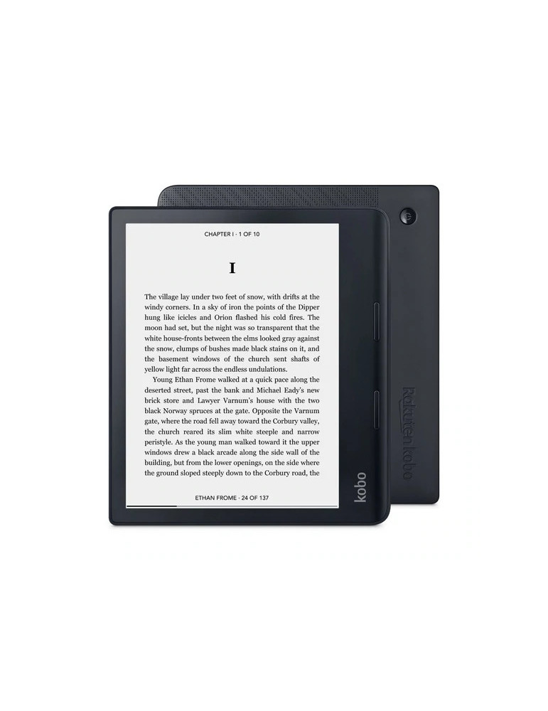 eBook четец Kobo Sage E Ink Flush Touchscreen 8", черен - N778-KU-BK-K-EP