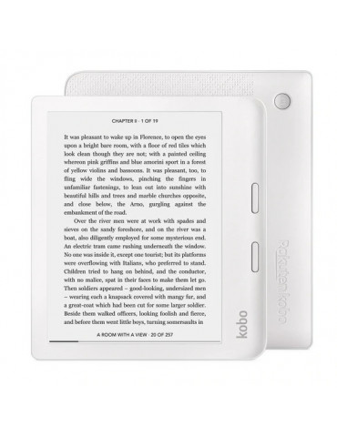 eBook четец Kobo Libra 2 E Ink Touchscreen 7", бял - N418-KU-WH-K-EP