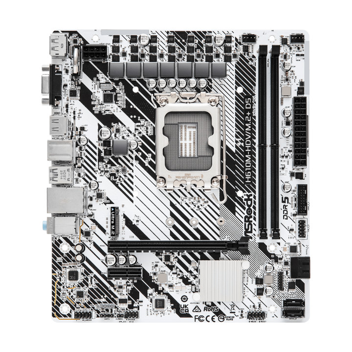 Дънна платка AsRock H610M-HDV/M.2  D5, LGA1700, DDR5 - 90-MXBM50-A0UAYZ