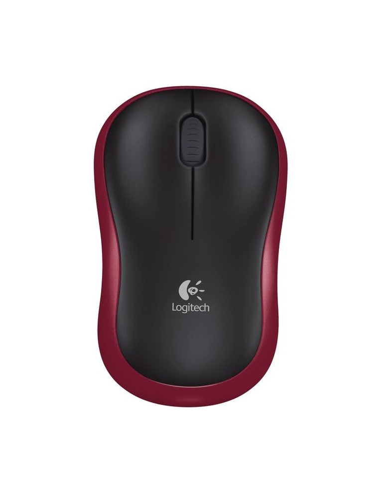 Безжична оптична мишка LOGITECH M185, Червена, USB