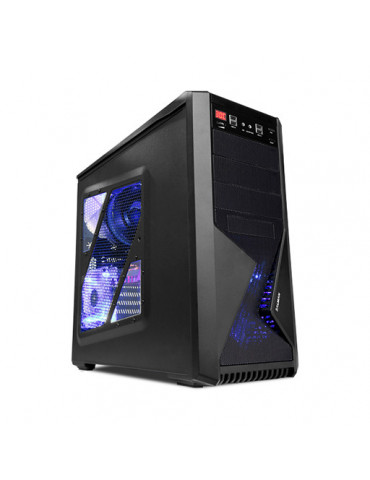 Кутия за компютър Zalman Case Z9 PLUS USB 2.0 черна с прозрачен капак