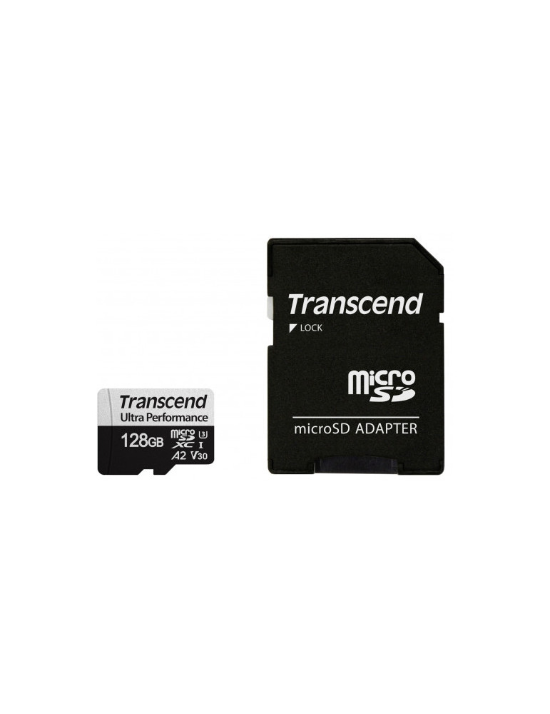 SD карта Transcend 128GB microSD с адаптер UHS-I U3 A2 Ultra Performance - TS128GUSD340S