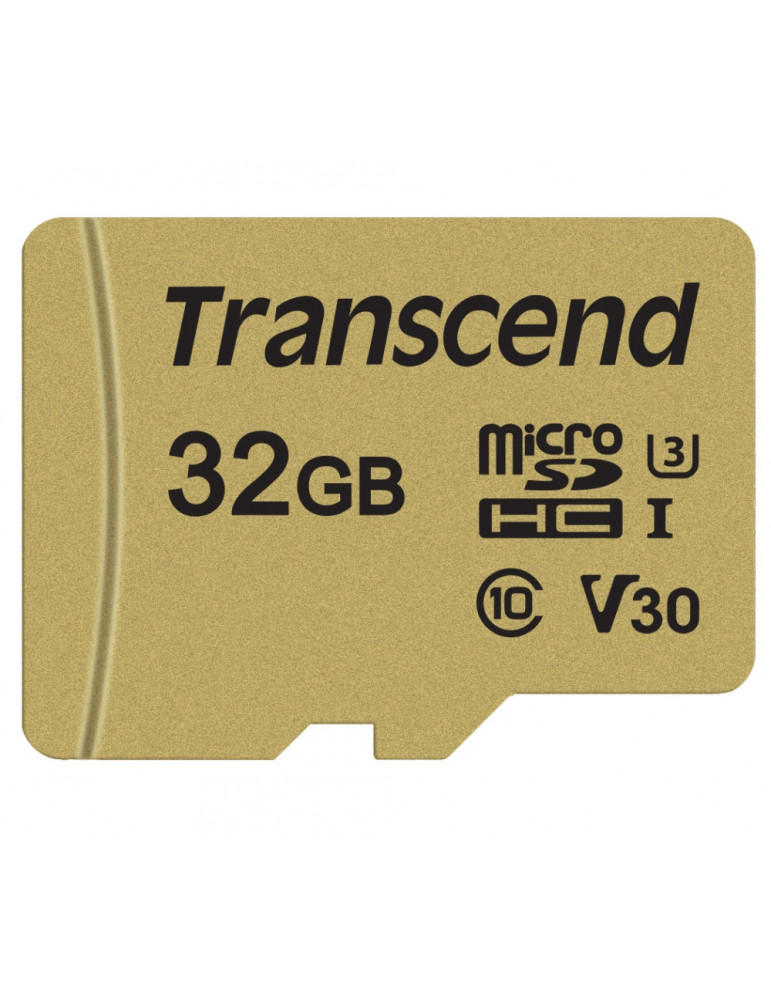 SD карта Transcend 32GB microSD UHS-I U3 с адаптер, MLC - TS32GUSD500S