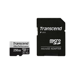SD карта Transcend 256GB microSD с адаптер UHS-I U3 A2 Ultra Performance - TS256GUSD340S