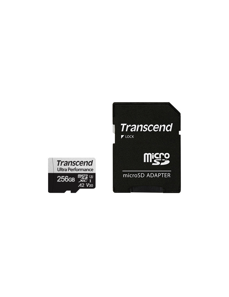 SD карта Transcend 256GB microSD с адаптер UHS-I U3 A2 Ultra Performance - TS256GUSD340S