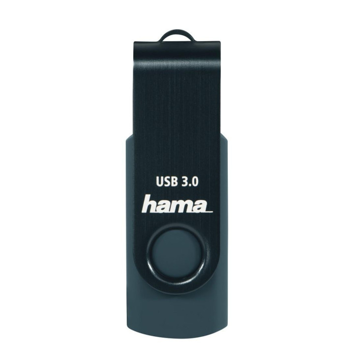 Флаш памет HAMA Rotate, 64GB, 70 MB/s, Петролно синьо - Rotate