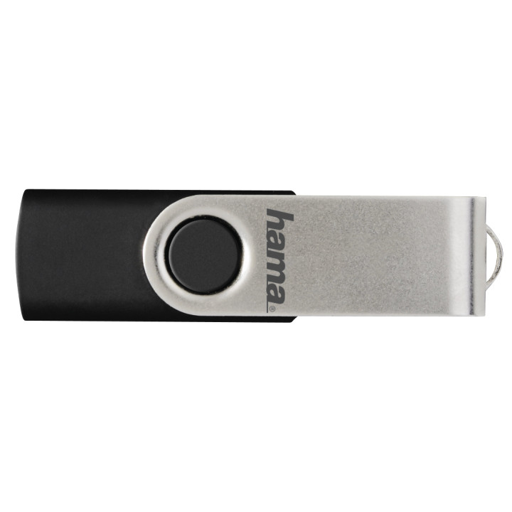 Флаш памет HAMA Rotate, 128GB, 10 MB/s, черен - Rotate
