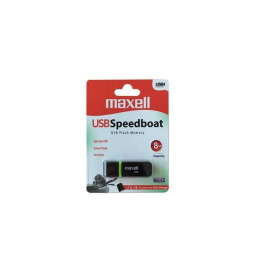 Флаш памет MAXELL SPEEDBOAT, USB 2.0, 8GB, черен - SPEEDBOAT