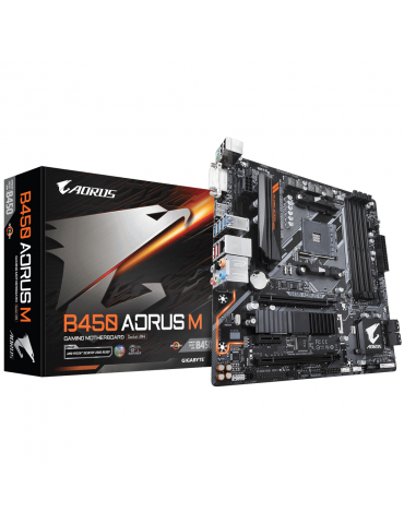 Дънна платка GIGABYTE B450 AORUS M Socket AM4, 4 x DDR4, rev. 1.0