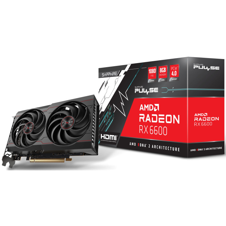 Видео карта SAPPHIRE Radeon RX 6600 GAMING 8GB GDDR6 HDMI / TRIPLE DP - 11310-01-20G