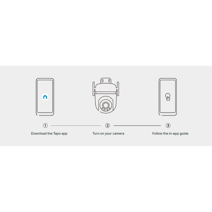 Външна охранителна камера TP-Link Tapo C510W 2K панорамна
