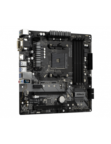 Дънна платка Asrock B450M PRO4, сокет AM4, mATX