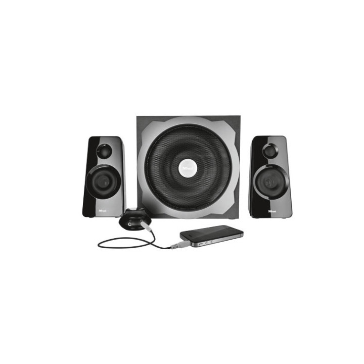 Колонки Trust Tytan 2.1 Subwoofer Speaker Set - black