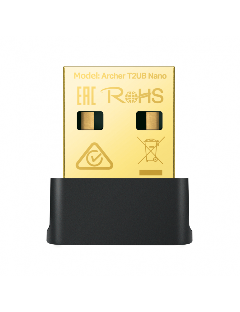 Nano Wi-Fi Bluetooth 4.2 USB адаптер TP-LINK Archer T2UB Nano, 433Mbps on 5GHz/200Mbps on 2.4GHz