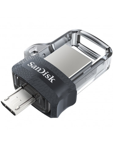 Флаш памет SanDisk 16GB Ultra Dual Drive m3.0, Grey & Silver
