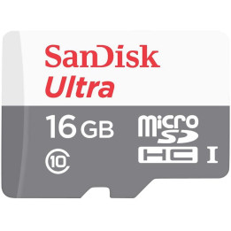 Карта памет SanDisk 16GB Ultra Android microSDHC, 80MB/s Class 10