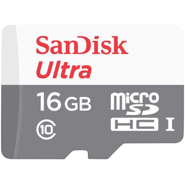 Карта памет SanDisk 16GB Ultra Android microSDHC, 80MB/s Class 10