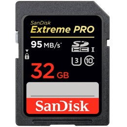 Карта памет SanDisk 32GB Extreme Pro SDHC - 95MB/s V30 UHS-I U3