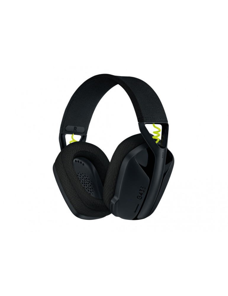 Геймърски безжични слушалки Logitech G435 LIGHTSPEED, черен - 981-001050