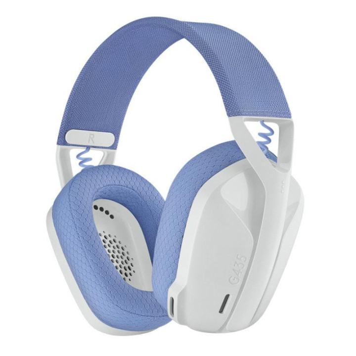 Геймърски безжични слушалки Logitech G435 Lightspeed, бял - 981-001074