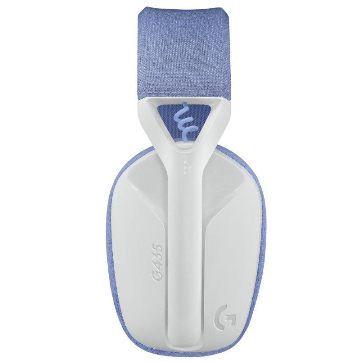 Геймърски безжични слушалки Logitech G435 Lightspeed, бял - 981-001074
