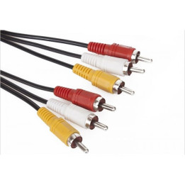 Кабел VCom RCA 3x M / RCA 3x M - CV033-1.8m
