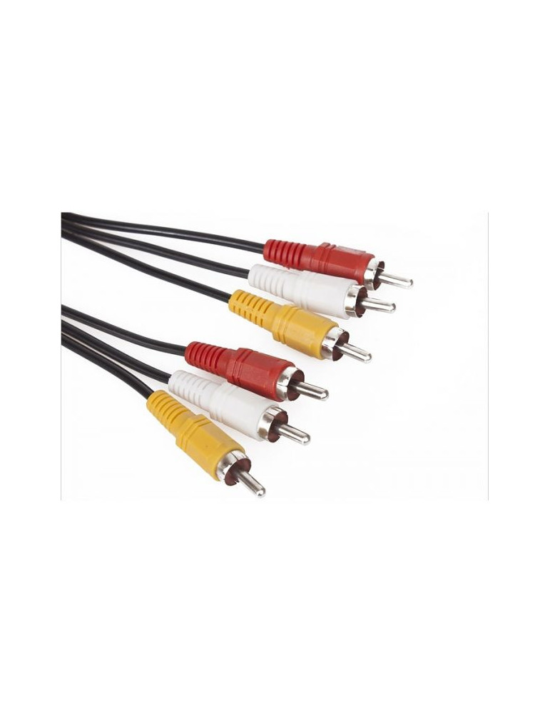 Кабел VCom RCA 3x M / RCA 3x M - CV033-1.8m