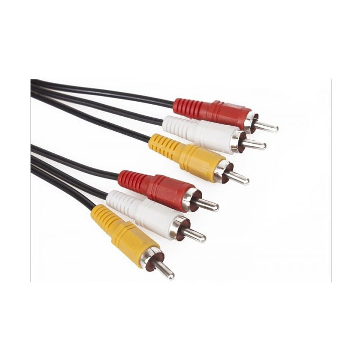 Кабел VCom RCA 3x M / RCA 3x M - CV033-1.8m