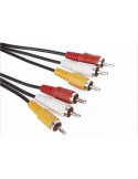 Кабел VCom RCA 3x M / RCA 3x M - CV033-1.8m