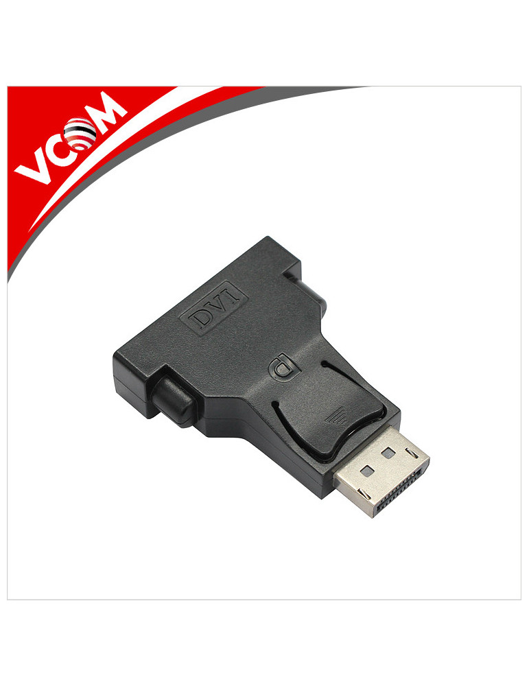 Адаптер VCom Adapter DisplayPort DP M / DVI F 24 5 Gold plated - CA332