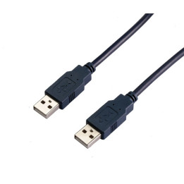 Кабел VCom USB 2.0 AM / AM Black - CU203-B-2m