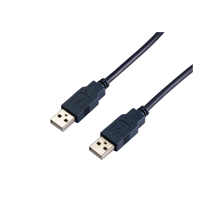 Кабел VCom USB 2.0 AM / AM Black - CU203-B-2m