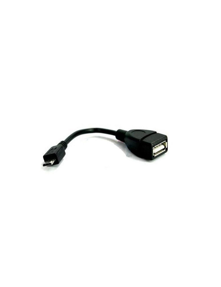 Кабел Vcom OTG USB AF / Micro USB Black - CU226-0.2m