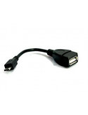 Кабел Vcom OTG USB AF / Micro USB Black - CU226-0.2m
