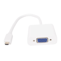 Адаптер Vcom Adapter Mini HDMI CM to VGA F White - CG592-0.15m