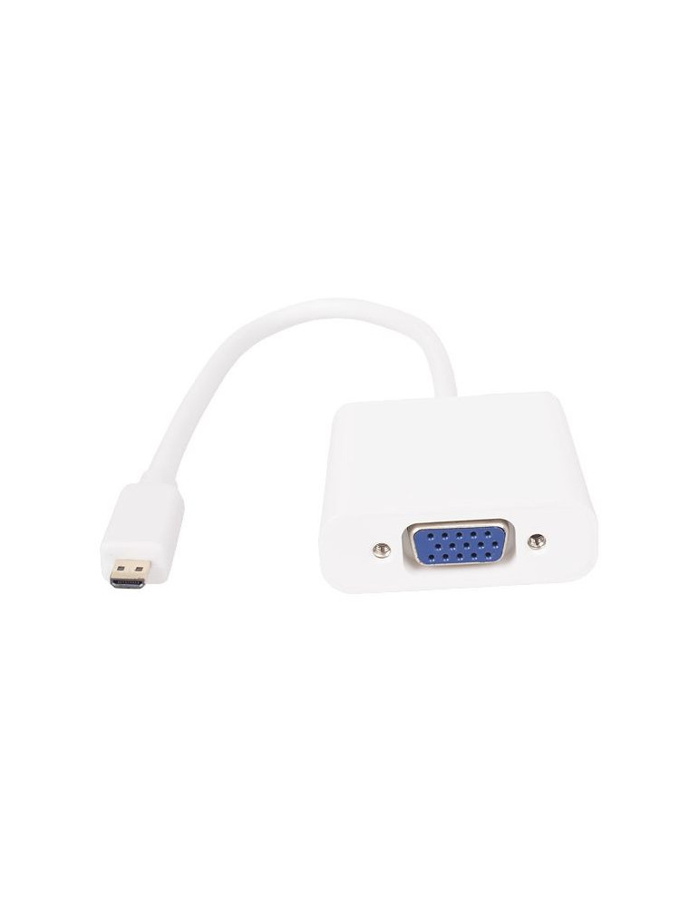 Адаптер Vcom Adapter Mini HDMI CM to VGA F White - CG592-0.15m