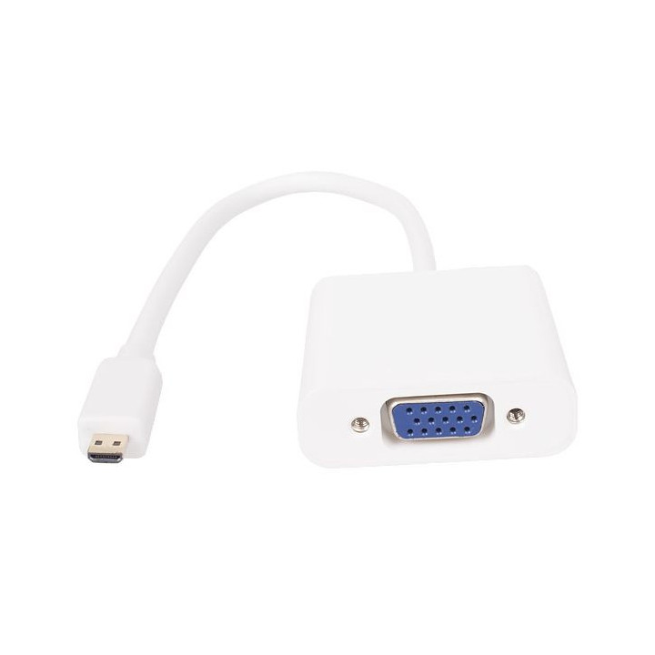 Адаптер Vcom Adapter Mini HDMI CM to VGA F White - CG592-0.15m