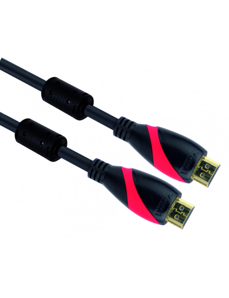 Кабел Vcom HDMI M / M Ultra HD 4k2k Gold  2 Ferrite v1.4 ethernet 3D - CG525D-15m