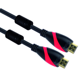 Кабел Vcom HDMI M / M Ultra HD 4k2k Gold  2 Ferrite v1.4 ethernet 3D - CG525D-5m